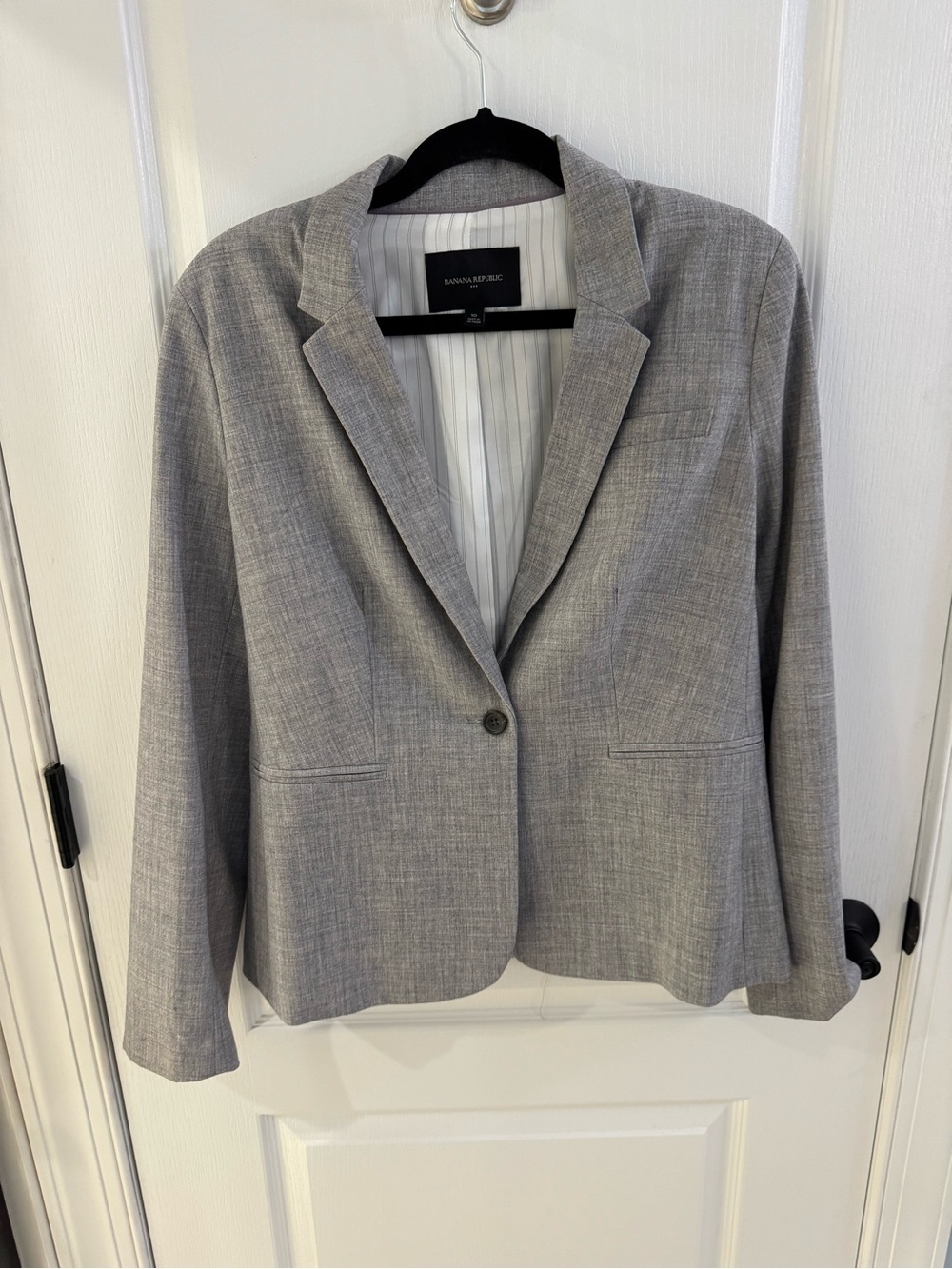 Banana Republic Light Gray Women's Tailored Blazer